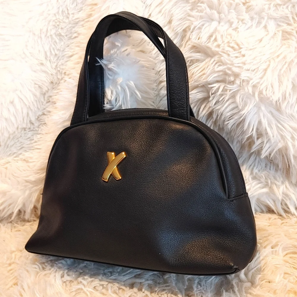 Paloma Picasso Small Dome Black Leather Handbag - Picture 15 of 15